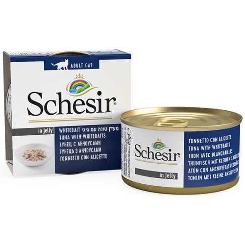 Schesir Tuna Whitebait - консервы Шезир тунец с мальками анчоусов 85 г