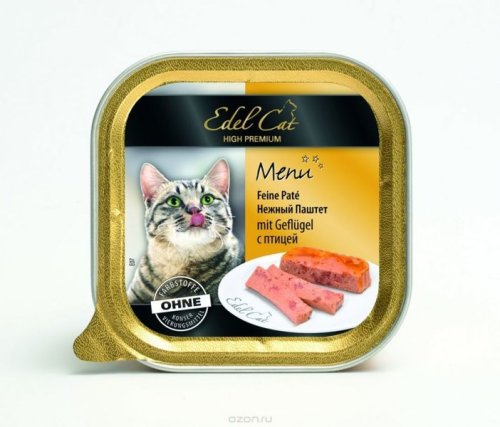 Edel Cat - ніжний паштет Едель із птахом 100 г (1000307/174043)