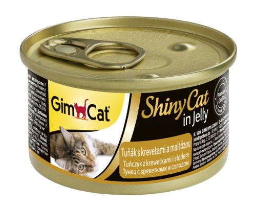 GimCat ShinyCat - консерви Джимкет з тунцем, креветками й солодом 70 г (G-413372/413259)