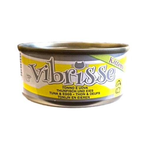 Vibrisse Mousse - консерви Вібріс Мус із тунцем і яйцями для кошенят 70 г (C1018750)