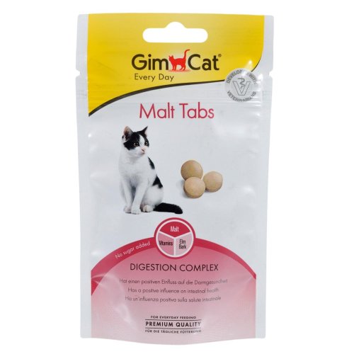 GimCat Every Day Malt Tabs - вітамінні таблетки Джимкет для виведення вовни 40 г