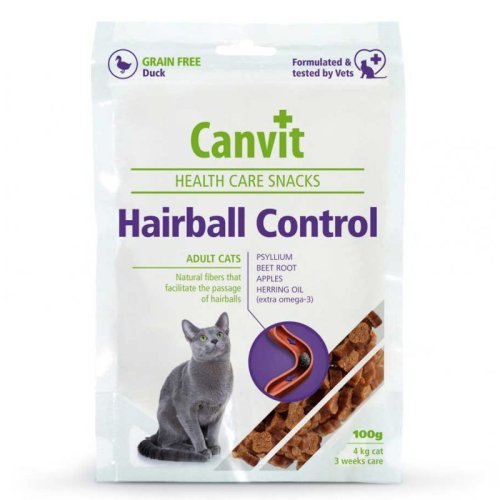 Canvit Hairball Control - ласощі для виведення шерсті Канвіт для кішок 100 г (can514083)