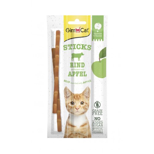 GimCat Superfood Duo-Sticks - палички Джимкет з яловичиною і яблуками Впакування 3 шт (G-420950/420561)