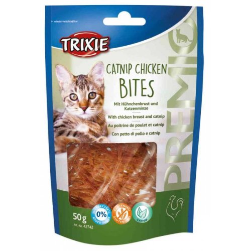 Trixie Premio - лакомство Трикси с курицей и кошачьей мятой для кошек 50 г (42742)
