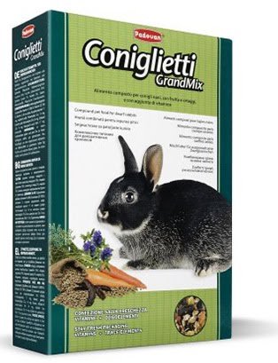 Padovan GrandMix Coniglietti - комплексний корм Паданий для кроликів 850 г (PP00189)