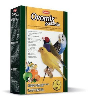 Padovan Ovomix Gold - комплексний ніжний корм Паданий для вигодовування пташенят і линьці птахів 300 г (PP00194)