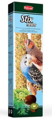 Padovan Stix herbs - корм Паданий для хвилястих папуг і маленьких екзотичних птахів 80 г (PP00141)