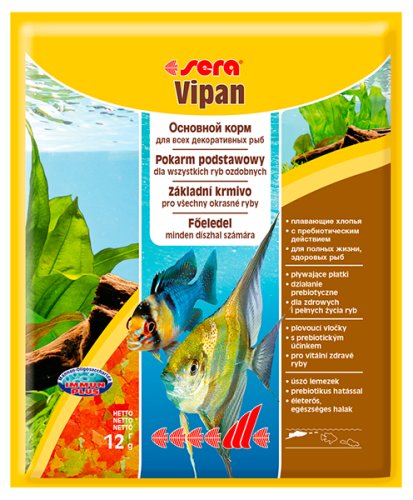 Sera Vipan - хлопьевидный корм Сера для декоративных рыб 12 г (00132)