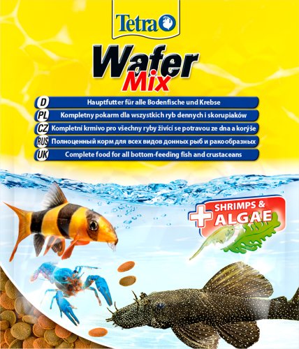 Tetra Wafer Mix - корм Тетра Мікс для травоїдних, хижих і донних риб 12 г (134461)