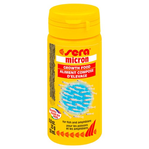 Sera Micron - корм Сера для мальков, личинок амфибий, молодых рыбок до 6 мм 50 мл (00720)