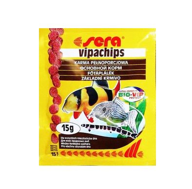 Sera Vipachips -  корм-чіпси Сірка для всіх видів донних риб 15 г (00516)