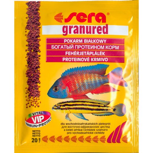 Sera Granured - гранулированный корм Сера для хищных цихлид 20 г (00401)