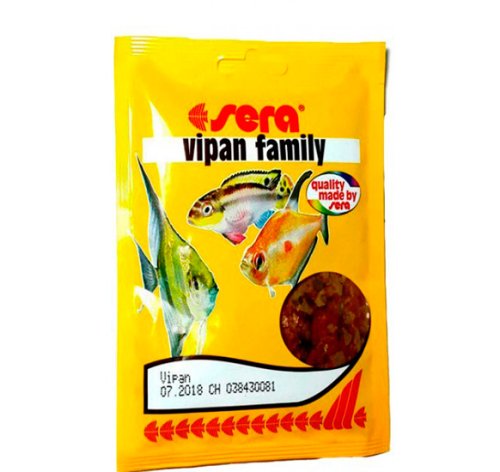 Sera Vipan Family - комплексний корм Сірка для декоративних риб 12 г (00113,01)