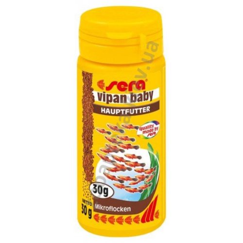 Sera Vipan Babby - корм Сірка у вигляді мікропластівців для маленьких рибок 50 мл
