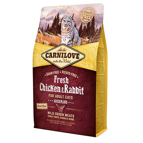 Carnilove Fresh Chicken & Rabbit Adult Cats - корм Карнилав с курицей и кроликом для взрослых кошек 6 кг (170875/7410)