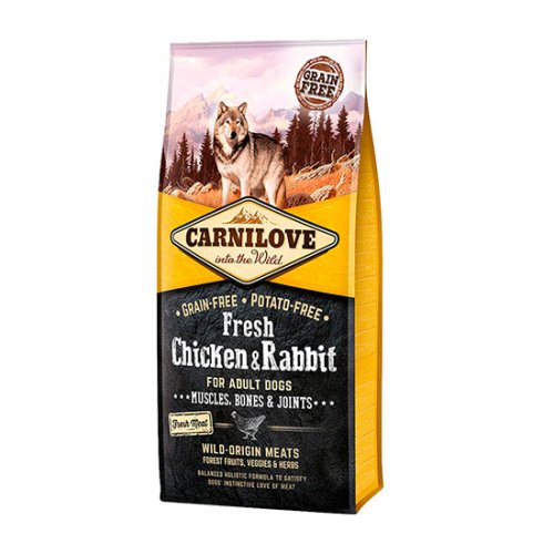 CarniLove Adult Fresh Chicken & Rabbit - корм Карнилав с курицей и кроликом для взрослых собак 1,5 кг (170867/7502)