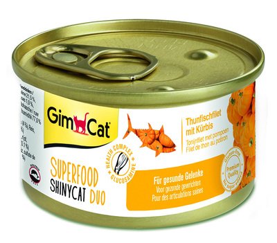 GimCat ShinyCat Superfood - консерви Джимкет з тунцем і гарбузом 70 г (G-414737)