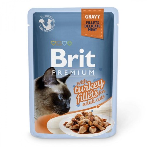 Brit Premium - корм Брит з індичкою в соусі для кішок (111251/531)