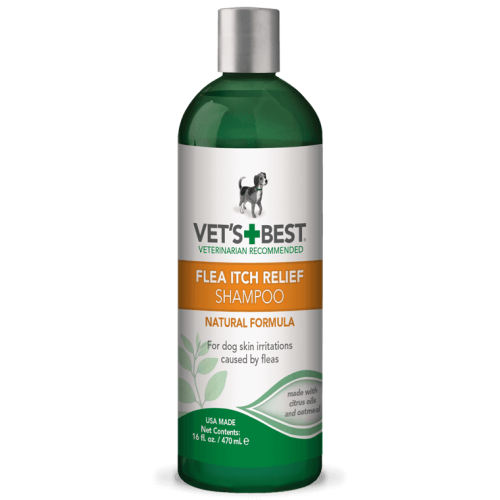 Vets Best Flea Itch Relief - шампунь Вет Бест заспокійливий від укусів бліх для собак 470 мл (vb10039)