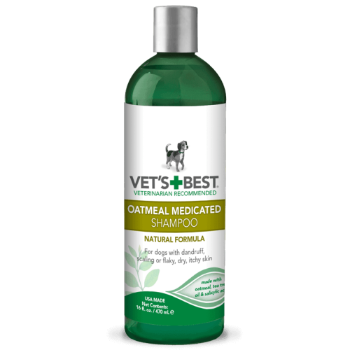 Vets Best Oatmeal Medicated - шампунь терапевтичний Вет Бест від лупи, лущення, для сухої шкіри 470 мл (vb10344)