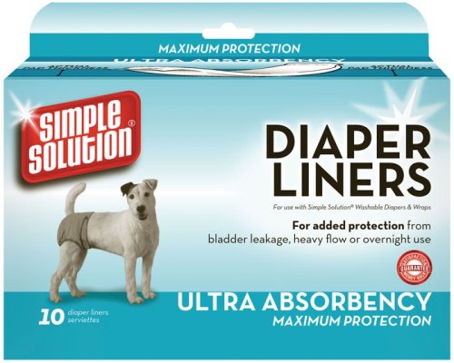 Simple Solution Disposable Diaper Liners - Heavy Flow - гігієнічні прокладки для тварин Сімпл Солюшн 10 шт (ss10607)