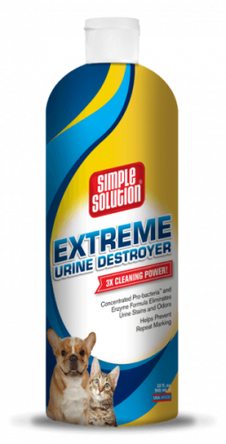 Simple Solution Extreme Urine Destroyer - засіб Сімпл Солюшн для нейтралізації заходів і видалення плям сечі свійських тварина 945 мл (ss13851)