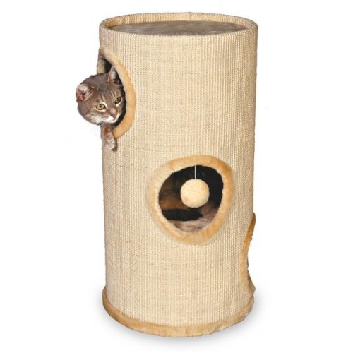 Trixie Samuel Cat Tower - когтеточка Трикси Кэт Тауэр 36х70 см бежевая (4330)