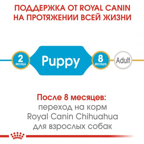 Royal Canin Chihuahua Puppy Акция + 4 пауча - корм Роял Канин для щенков чихуахуа 1,5 кг (11720)
