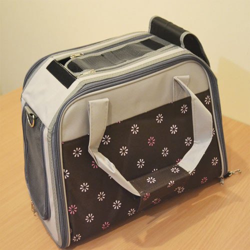 Trixie Libby Carrier-  сумка-перенесення Тріксі Ліббі Каррієр для кішок і собак коричнева\сіра 25×27×42 cм (28954) 