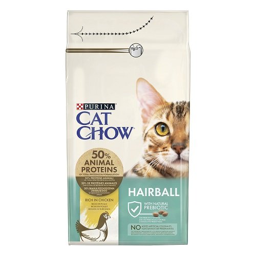 Cat Chow Hairball Controll - корм Кет Чау корм для запобігання утворення кульок шерсті у шлунку 1,5 кг 5997204514486 