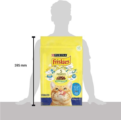 Сухий корм FRISKIES Sterilized для дорослих котів після стерилізації з лососем, тунцем та овочами 10 кг

