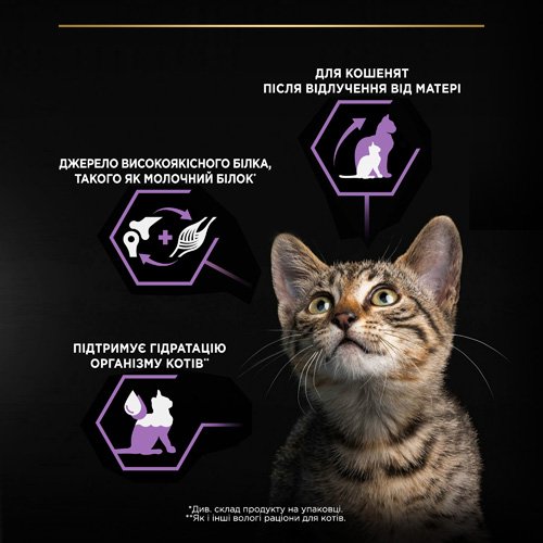 Влажный корм PRO PLAN Baby Kitten Healthy Start для котят после отлучения от матери мусс с курицей 85 г