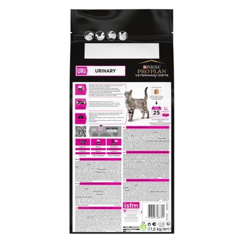 Сухий дієтичний корм PRO PLAN VETERINARY DIETS UR ST/OX Urinary для котів для розчинення та зниження утворення струвітних каменів 1,5 кг