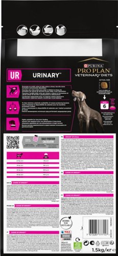 Сухий дієтичний корм PRO PLAN VETERINARY DIETS UR URINARY для собак для розчинення та зниження утворення струвітних каменів 1,5 кг