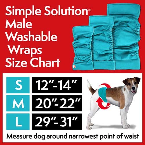 Simple Solution Washable Male Wrap Small - багаторазова гігієнічна підкладка-протектор для кобелів мала, 6 шт