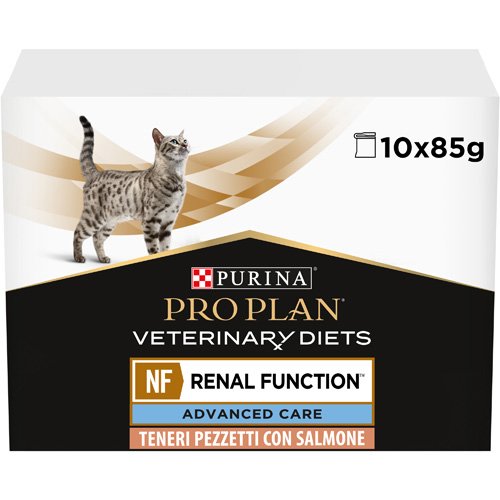 Влажный диетический корм PRO PLAN VETERINARY DIETS NF Renal Function Advanced Care для взрослых кошек при патологии почек с лососем 85 г