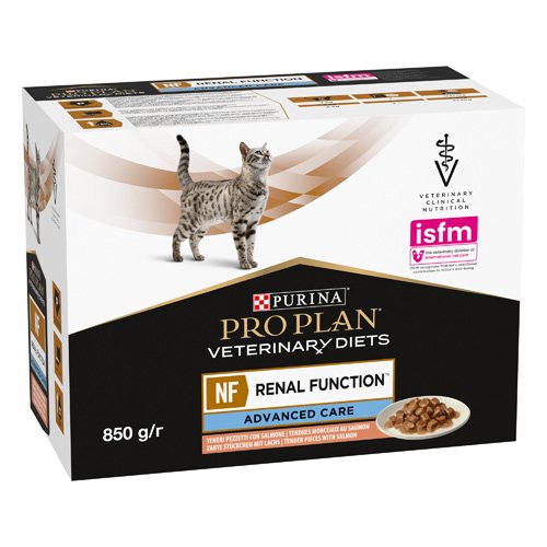 Влажный диетический корм PRO PLAN VETERINARY DIETS NF Renal Function Advanced Care для взрослых кошек при патологии почек с лососем 85 г